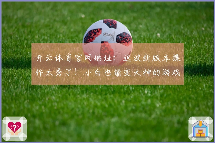 开云体育官网地址：这波新版本操作太秀了！小白也能变大神的游戏技巧分享